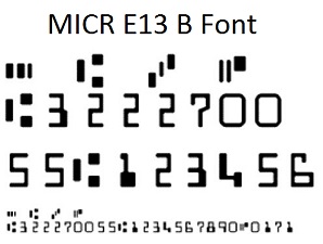 MICR Font